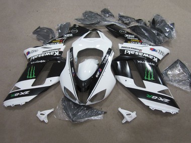 Noir Blanc Monster Carénage ZX6R 07-08