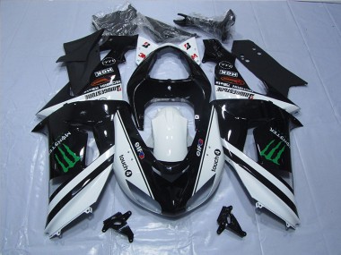 Noir Blanc Monster Touch4 Carénage ZX6R 07-08