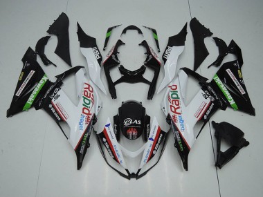Noir Blanc Rapid Hager Carénage ZX6R 13-18