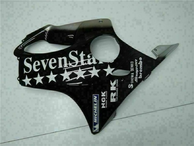 Noir Blanc SevenStarss Carénage CBR 600 F4i 01-03 Noir Blanc SevenStarss Carénage CBR 600 F4i 01-03