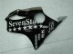 Noir Blanc SevenStarss Carénage CBR 600 F4i 01-03 Noir Blanc SevenStarss Carénage CBR 600 F4i 01-03