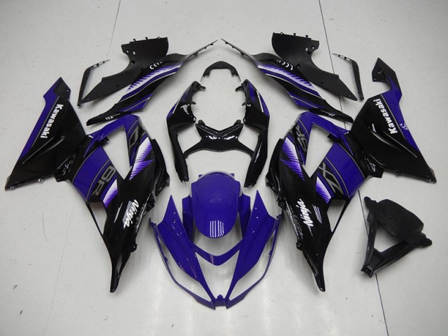 Noir Bleu Carénage ZX6R 13-18 Noir Bleu Carénage ZX6R 13-18