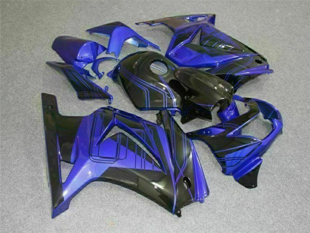 Noir Bleu Carénages EX250 08-12 Noir Bleu Carénages EX250 08-12