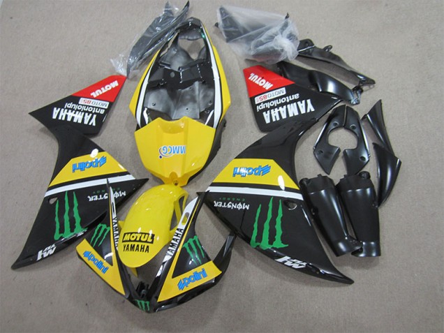 Noir Jaune Motul Monster Carénage R1 09-11 Noir Jaune Motul Monster Carénage R1 09-11