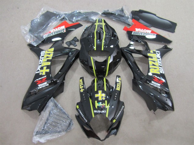 Noir Jaune Rizla Carénage GSXR 1000 K7 07-08 Noir Jaune Rizla Carénage GSXR 1000 K7 07-08