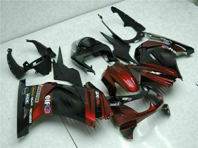 Noir Kit Carénages & Plastique EX250 08-12 Noir Kit Carénages & Plastique EX250 08-12
