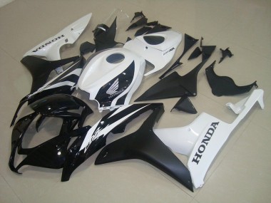 Noir Mat Blanc Carénage CBR 600 RR 07-08