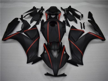 Noir Mat Rouge Carénage CBR 1000 RR 12-16