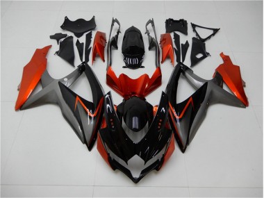 Noir Orange Gris Carénage GSXR 600 / 750 K8 08-10