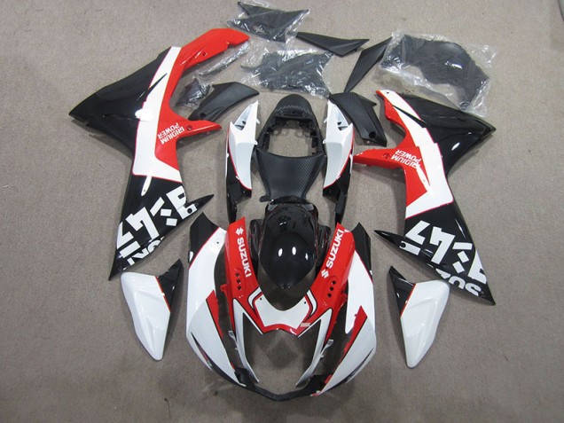 Noir Rouge Blanc Carénage GSXR 600 K11 11-24 Noir Rouge Blanc Carénage GSXR 600 K11 11-24