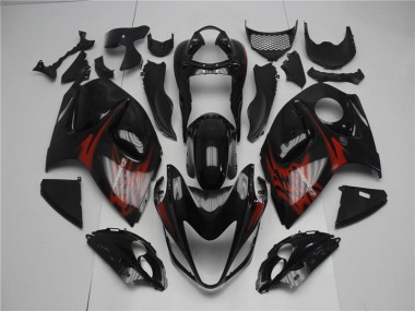 Noir Rouge Carénage GSXR 1300 Hayabusa 08-19