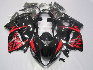 Noir Rouge Carénage GSXR 1300 Hayabusa 96-07