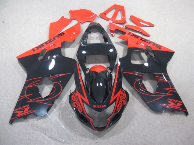 Noir Rouge Carénage GSXR 600 K4 04-05 Noir Rouge Carénage GSXR 600 K4 04-05