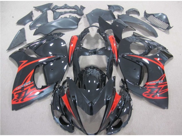Noir Rouge Carénages GSXR 1300 Hayabusa 08-19 Noir Rouge Carénages GSXR 1300 Hayabusa 08-19