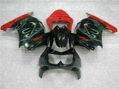 Noir Rouge Ninja Carénage EX250 08-12