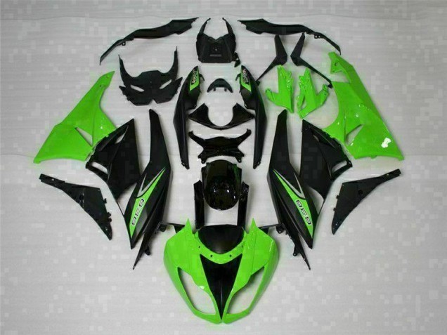 Noir Vert 636 Carénage ZX6R 09-12 Noir Vert 636 Carénage ZX6R 09-12