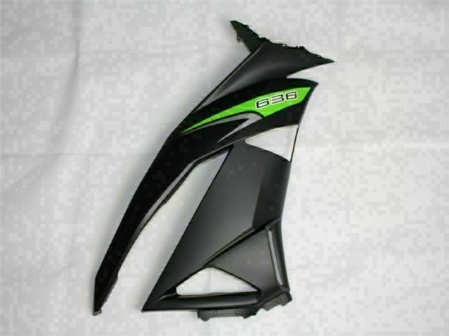 Noir Vert 636 Carénage ZX6R 09-12 Noir Vert 636 Carénage ZX6R 09-12