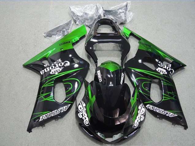 Noir Vert Corona Extra Carénage GSXR 600 K1 K2 K3 01-03 Noir Vert Corona Extra Carénage GSXR 600 K1 K2 K3 01-03