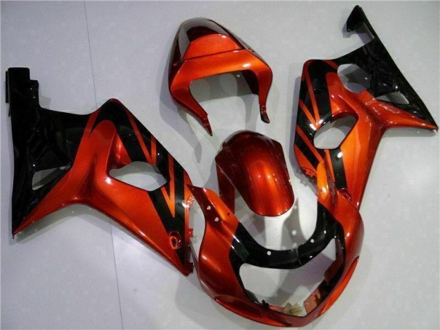 Orange Noir Carénage GSXR 1000 K1 00-02 Orange Noir Carénage GSXR 1000 K1 00-02