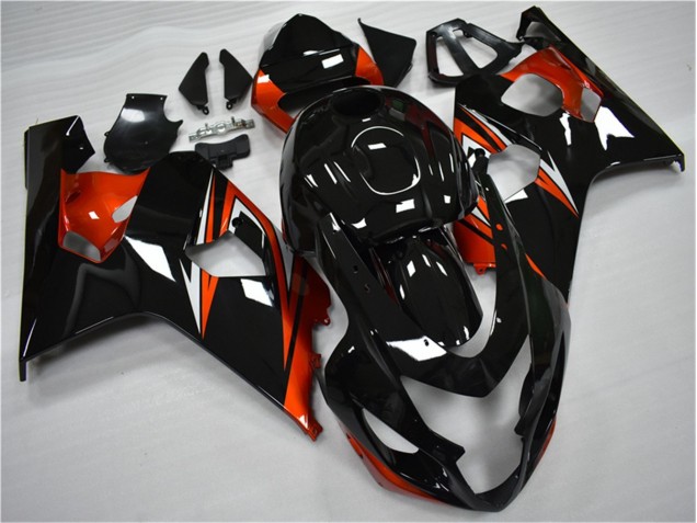 Orange Noir Carénages GSXR 600 / 750 K4 04-05 Orange Noir Carénages GSXR 600 / 750 K4 04-05