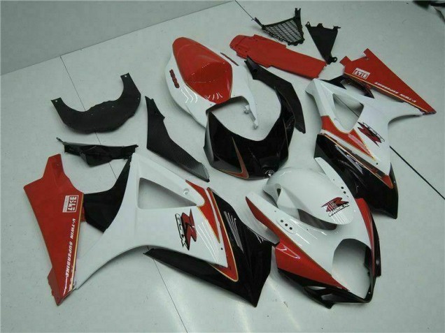 Rouge Blanc Carénages GSXR 1000 K7 07-08 Rouge Blanc Carénages GSXR 1000 K7 07-08