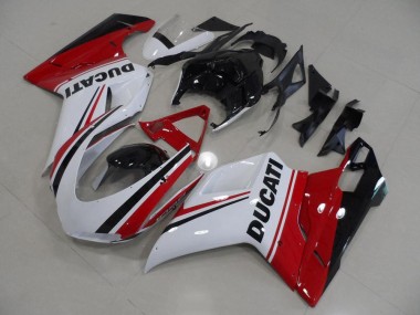 Rouge Blanc Noir Carénage Ducati 848 1098 1198 07-14