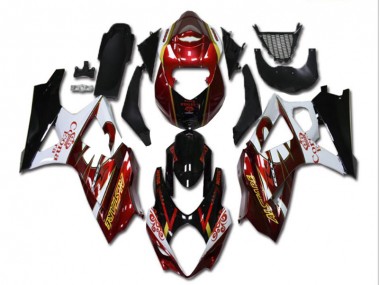 Rouge Blanc Noir Carénage GSXR 1000 K7 07-08
