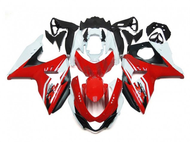 Rouge Blanc Noir Carénage GSXR 1000 K9 09-16 Rouge Blanc Noir Carénage GSXR 1000 K9 09-16