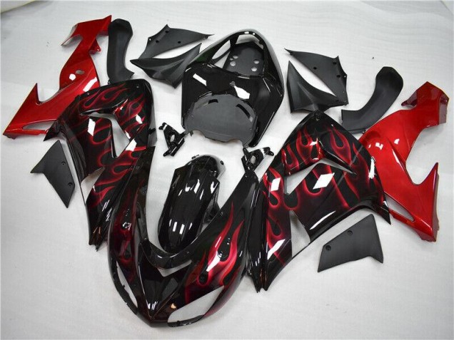 Rouge Flamme Carénage ZX10R 06-07 Rouge Flamme Carénage ZX10R 06-07