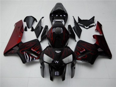 Rouge Flamme Noir Carénage CBR 600 RR 05-06