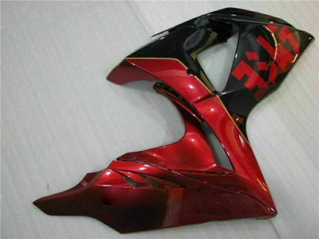 Rouge Flamme Noir Carénage GSXR 1000 K9 09-16 Rouge Flamme Noir Carénage GSXR 1000 K9 09-16