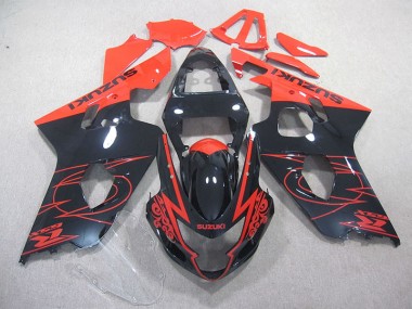 Rouge Noir Carénage GSXR 750 K4 04-05