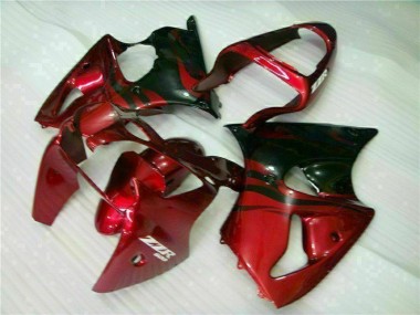 Rouge Noir Carénage ZX6R 00-02