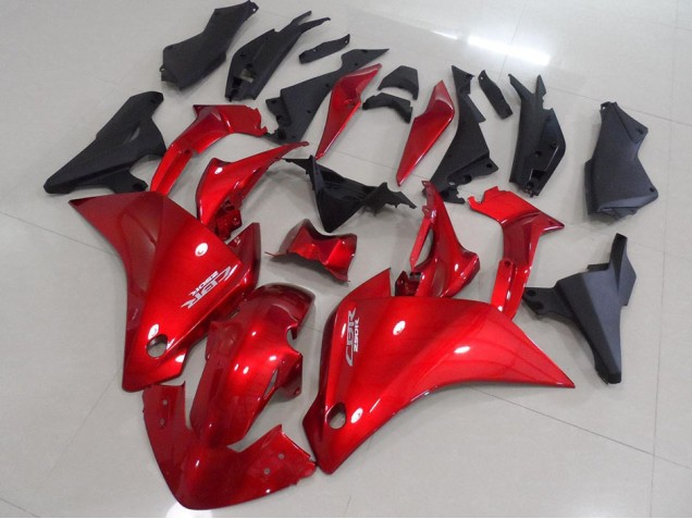 Rouge Noir Mat Carénage CBR 250 RR 11-13 Rouge Noir Mat Carénage CBR 250 RR 11-13