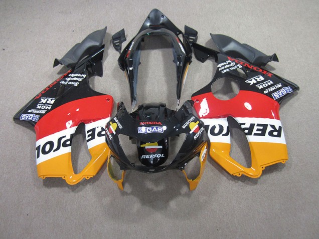 Rouge Noir Repsol Carénage CBR 600 F4 99-00 Rouge Noir Repsol Carénage CBR 600 F4 99-00