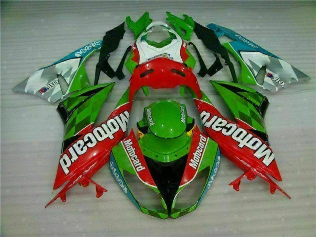 Rouge Vert card Carénage ZX6R 09-12 Rouge Vert card Carénage ZX6R 09-12