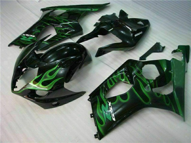Vert Noir Carénage GSXR 1000 K3 03-04 Vert Noir Carénage GSXR 1000 K3 03-04