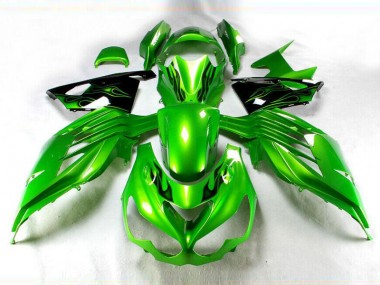 Vert Noir Carénage ZX14R ZZR 1400 12-21