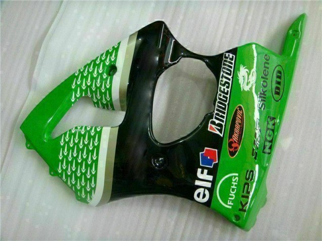 Vert Noir Kit Carénages & Plastique ZX6R 00-02 Vert Noir Kit Carénages & Plastique ZX6R 00-02