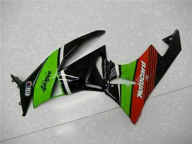 Vert Noir Rouge Carénage ZX6R 09-12 Vert Noir Rouge Carénage ZX6R 09-12
