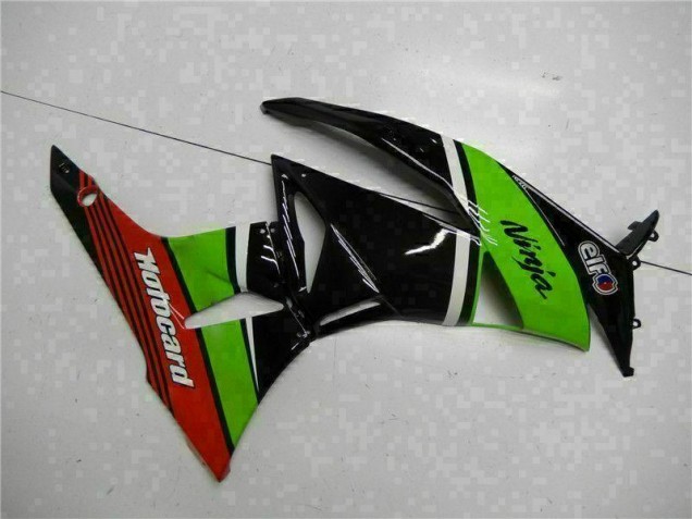 Vert Noir Rouge Carénage ZX6R 09-12 Vert Noir Rouge Carénage ZX6R 09-12